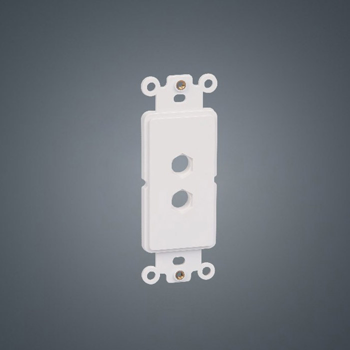 120 type Hexagon Dual-gaten ABS Kunststof inzetplaat voor multimedia