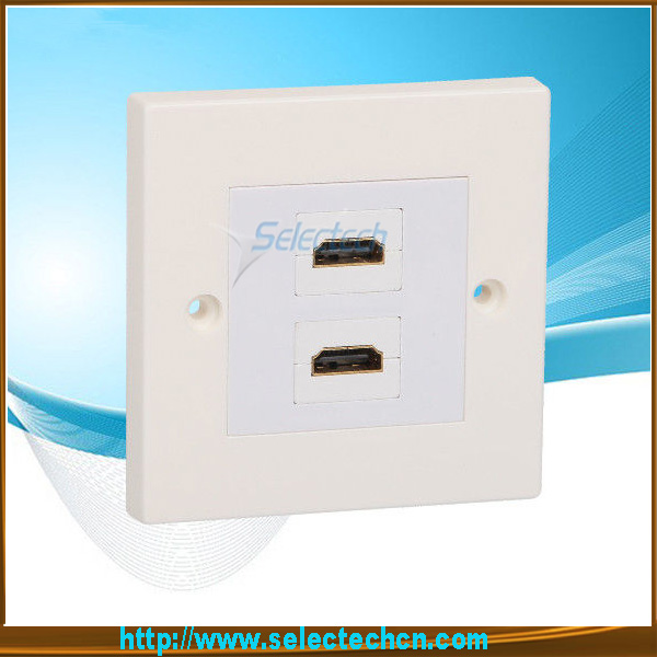 2 prots HDMI Wall plate 86 type HD faceplate