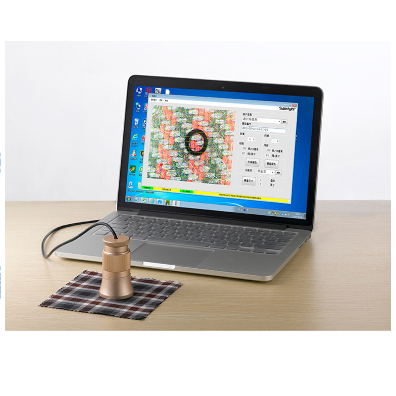 200x manuelle Fokus digitale Videomikroskop automatische Leinen Textilanalyse Thread Counter