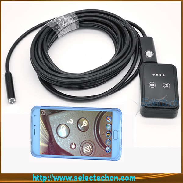 2016 новейший 9мм эндоскоп Borescope Inspection змея камера WiFi 6 LED для Iphone и Android телефона Android внешний USB камеры