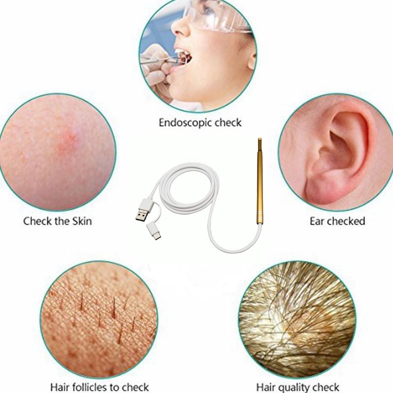 3 in 1 dropshipping USB da 5,5 mm Visual Nuova telecamera per la pulizia della pulizia della pulizia della pulizia della cera HD HD