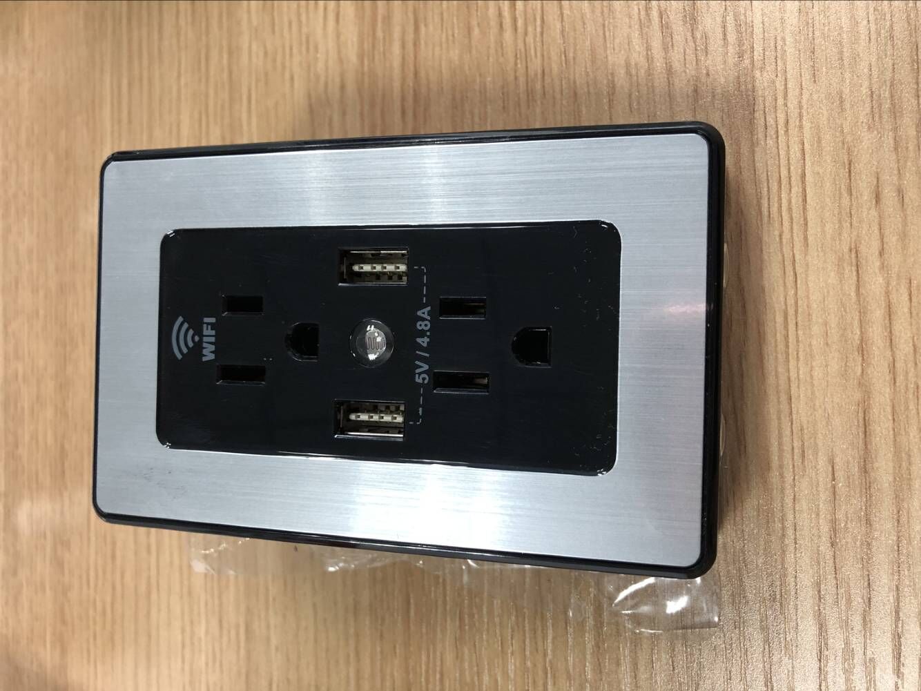 American amazon alexa télécommande double chargeur USB smart home wifi prise intelligente wallplate usb prise murale