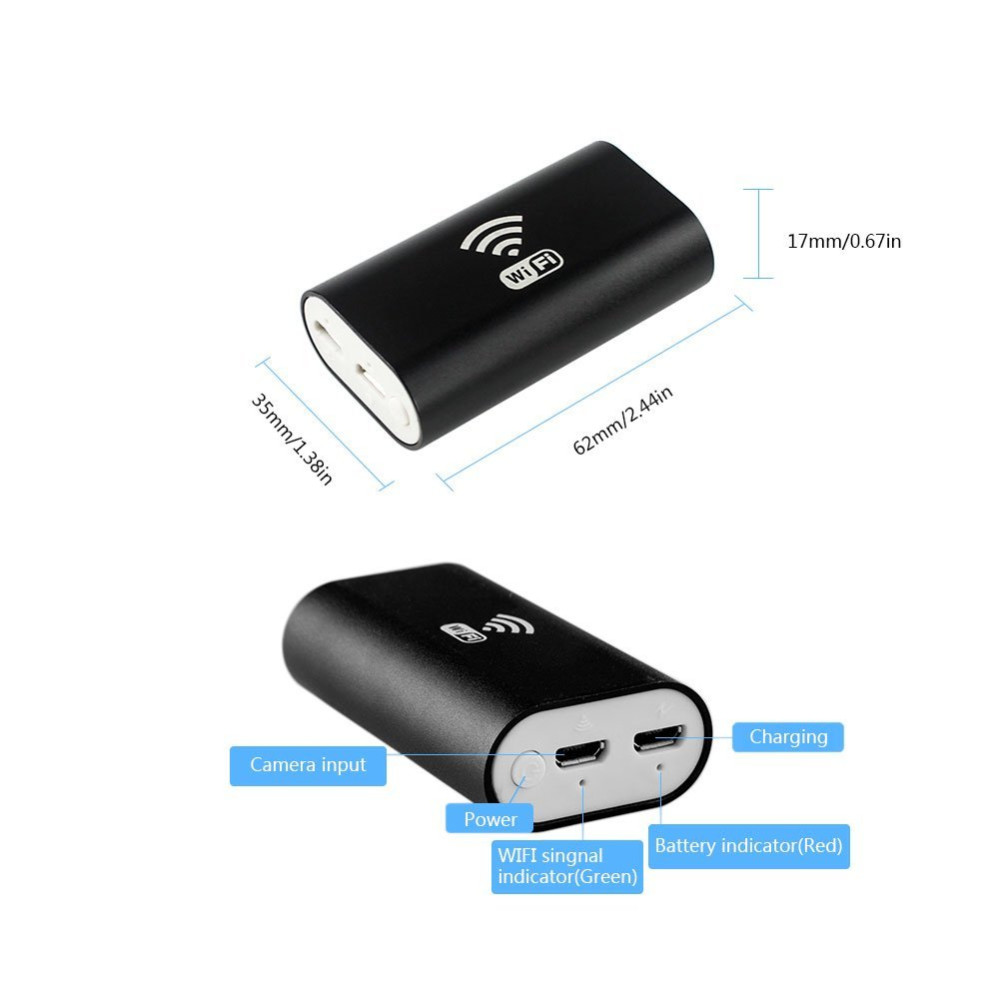 HD 720P Waterproof Smart WIFI Endoscope 8mm Inspection Snake Camera Borescope Video Inspection Camera for IOS Android Windows Pc