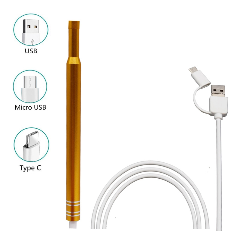 HD Visual Earpick Ear Endoscopio 3 in 1 Earwax Clean Tool 5.5MM Mini Health Care Inspection Camera