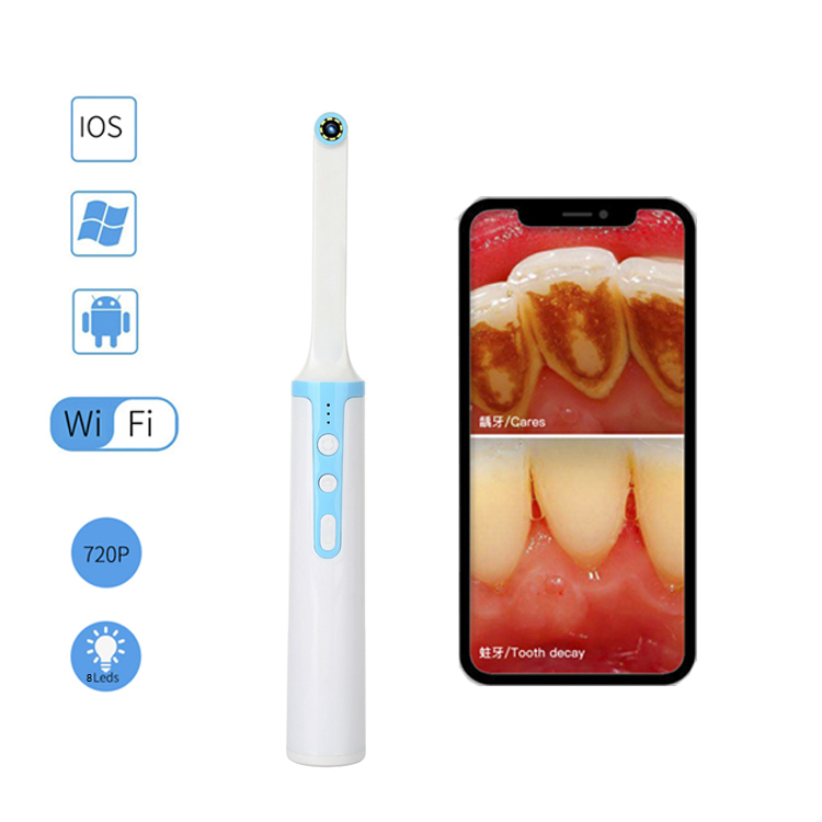 Hot Sale 1080p Decayed Dental Calculas Tooth High Resolution Led Light Wireless Wifi Oral Endoscope Dental Intraoral Camera