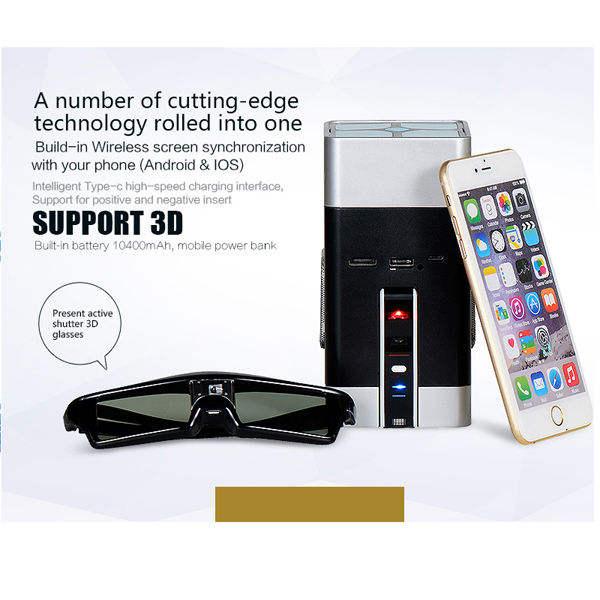 Multimedia Full HD 1080p video LED DLP projector Android wifi smartphone mini 3D projector Home Theater