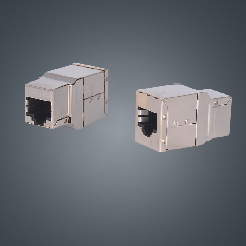 NE-212 series Cat6 Network Keystone jack RJ45 8P8C coupler jack with Metal shield shell
