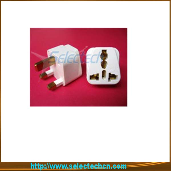 New Universal 3 pin UK Plug Adapter SE-UA7