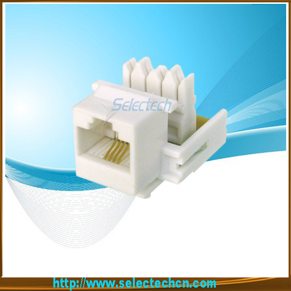 Keystone RJ11 Jack avec 110 IDC NE-25-Cat3