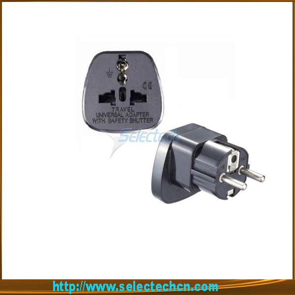 Safe Multi Adapter Series Universal Om Europa Plug Adapter Met Security Gate SES-9