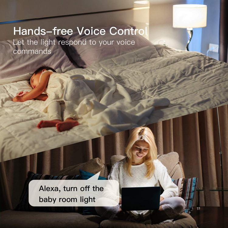 Interrupteur tactile intelligent WiFi Interrupteur mural avec interrupteur mural Télécommande sans fil de Mobile APP compatible avec Alexa Google Assistant