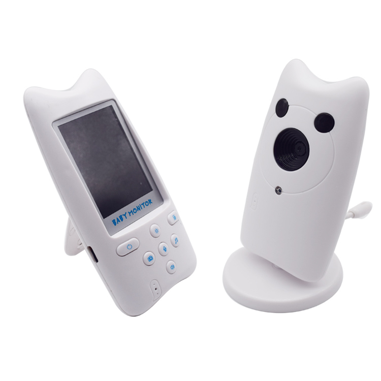 Smart home 2.4GHz wireless 2.4 Inch LCD Display Night Vision Baby Monitor with Taking photo and Temperature Monitoring