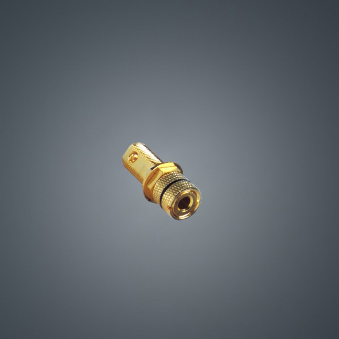 Standard Audio/Video Wall Jack, Gold Plated Copper Banana Binding Post  Coupler Type Wall Plate