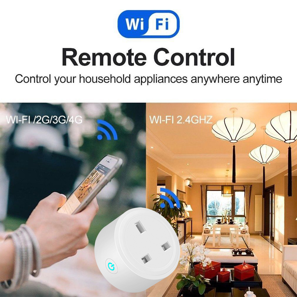 US Smart socket Telecomando WiFi Timing on / off La presa Power Samrt Home Mini presa elettrica Supporto Alexa Google