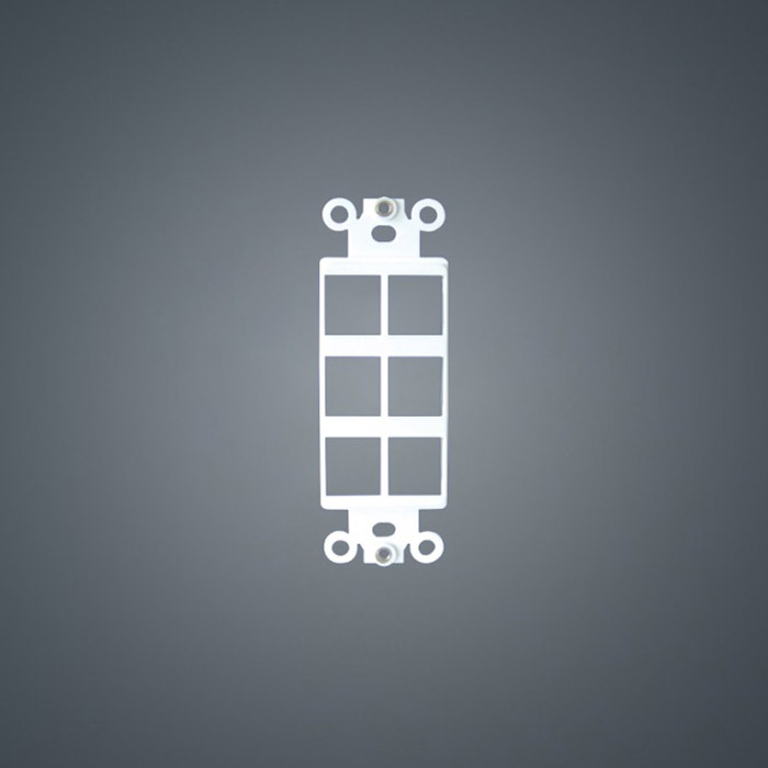 Piastra US tipo Keystone 120 tipo 6 porta fori trapezoidale piastra a muro per cat6