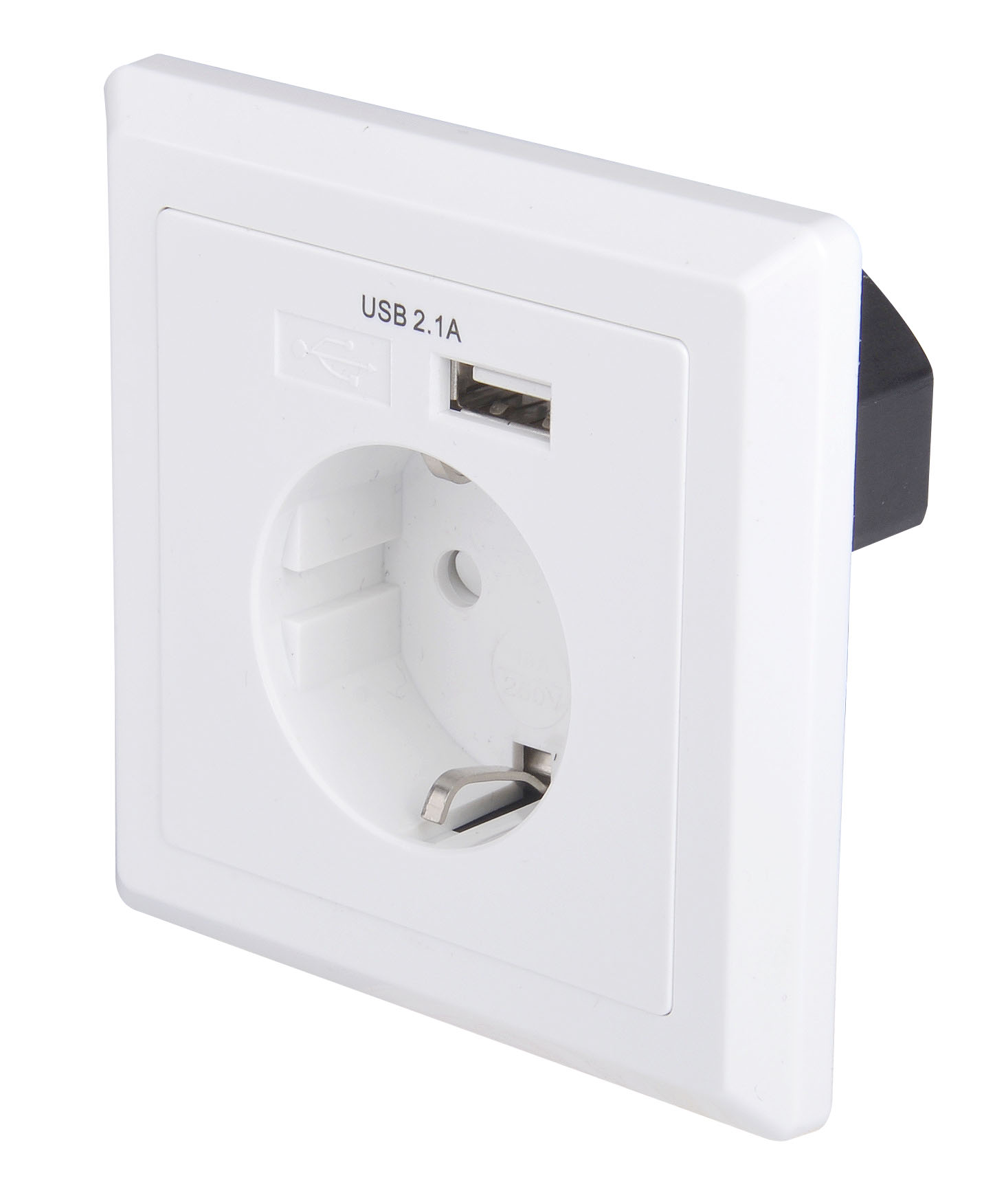 USB-18 German style EU Schuko socket 86*86 type Single port USB Wall plate Charger