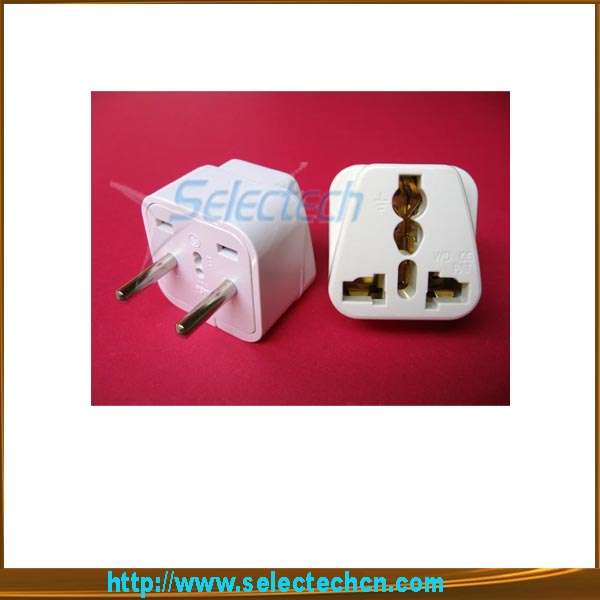 Universale 10A 250V 4.8MM universale Per Euro adattatore elettrico rotonda adattatori SE-UA9B