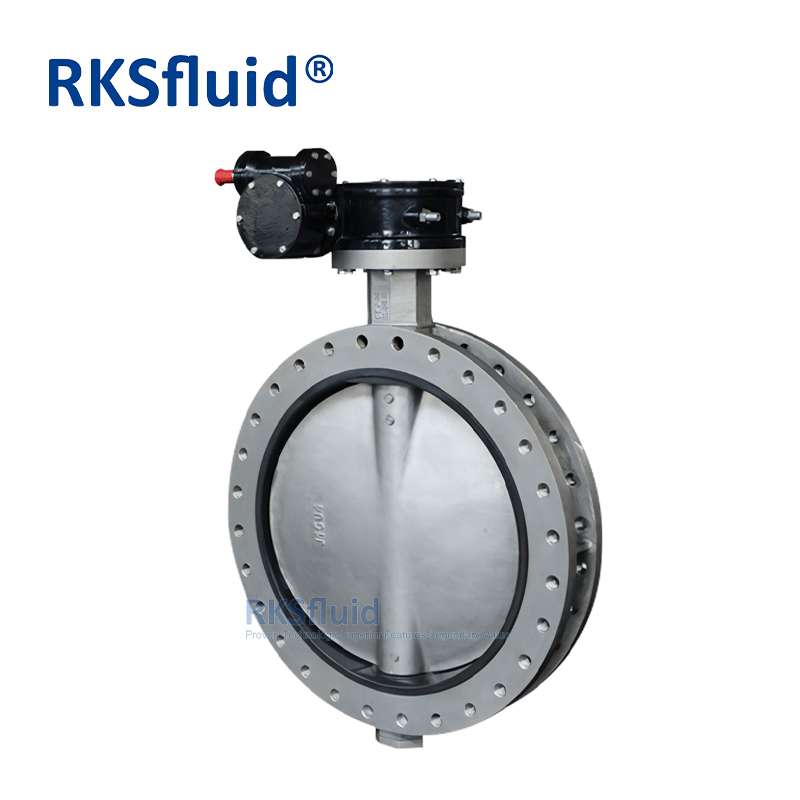 ANSI ASME DIN BS EN JIS Ductile iron double flange butterfly valve customizable