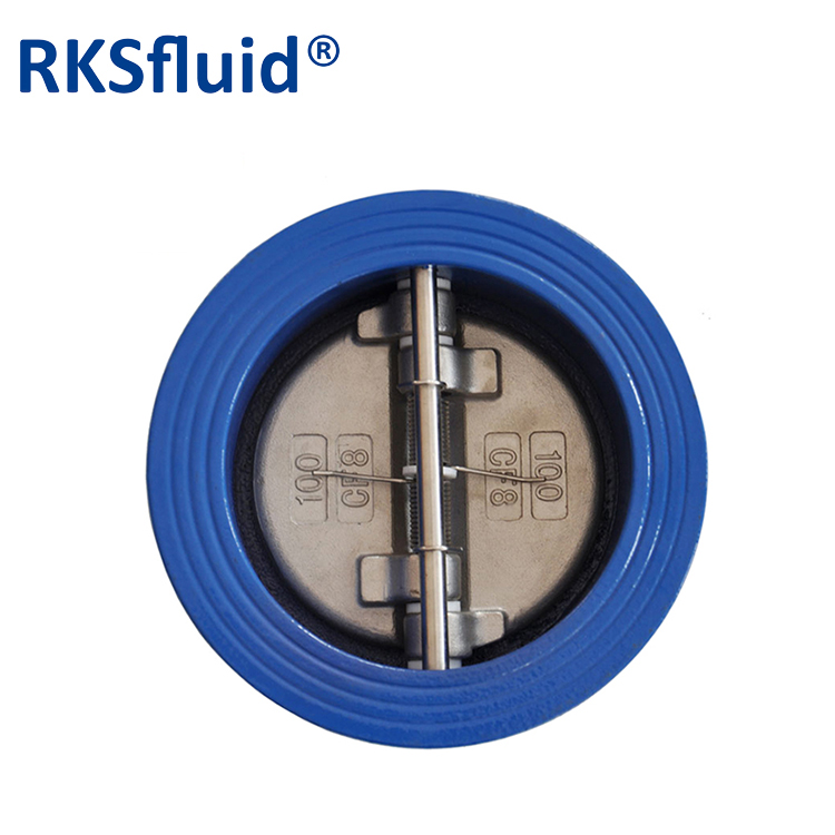 ANSI PN16 cf8 ductile iron EPDM seat dual plate wafer non return type check valves DN200