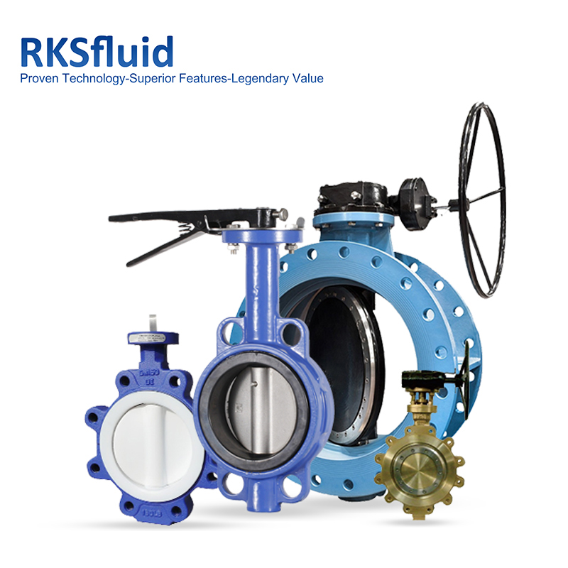 API class 150 ductile iron wafer lug flange connection centerline butterfly valve pn16 customizabled