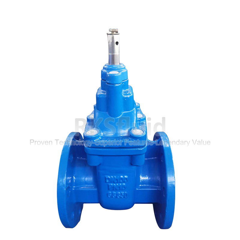AWWA C500 Ductile Iron DI Body Hard Seal Metal Seated Flange Gate Valve PN10 PN16 for Water Use