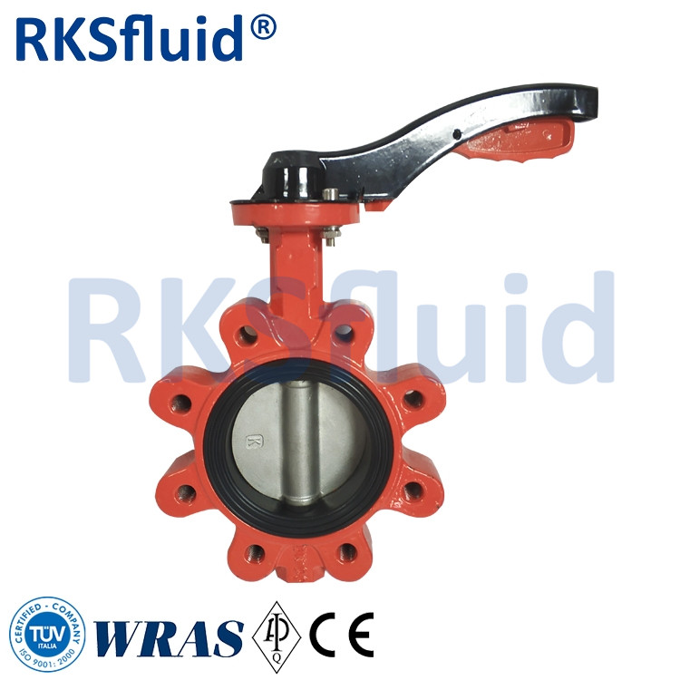 Actuated 4 Inch Italy 10 Lug Cryogenic Grooved Wafer Type Cast Iron Butterfly Valve Manufacturer