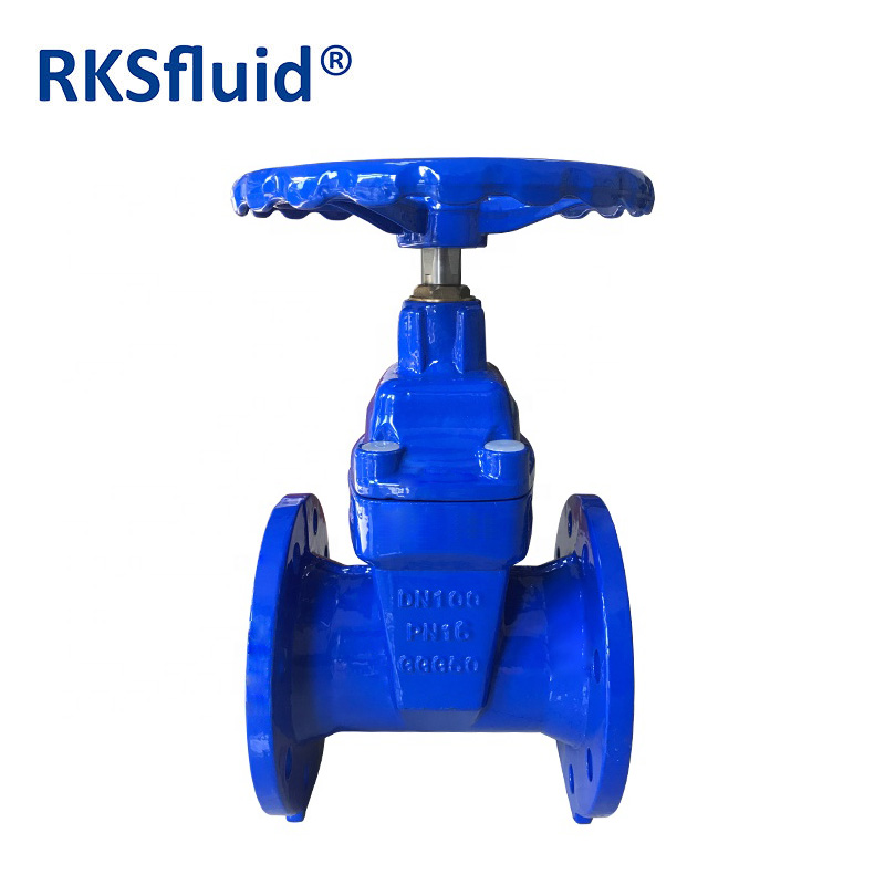 BS DN100 PN16 DI Non-Rising Stem Resilient Soft Seat Ductile Iron Gate Valves