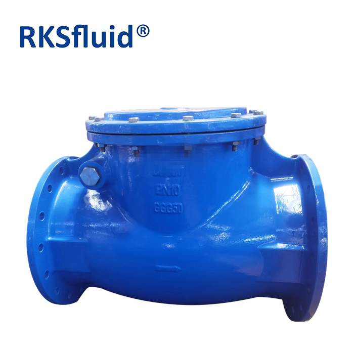 BS5153 PN10 PN16 ductile iron resilient seated EPDM NBR sealing swing check valve with lever or counter weight
