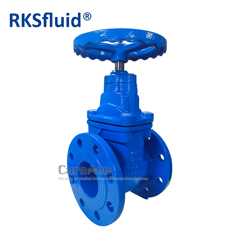 BS5163 DIN F4 ductile cast iron DN80 metal hard seal water flange gate valve PN16 for water