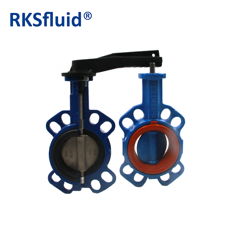 China Butterfly valve DN80 wafer CI DI BODY handwheel bareshaft Hydra series PN6 10 16 Class 150 epoxy Nylon NR NBR EPDM manufacturer