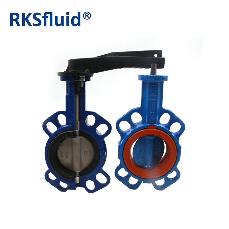 China Butterfly valve DN80 wafer CI DI BODY handwheel bareshaft Hydra series PN6 10 16 Class 150 epoxy Nylon NR NBR EPDM manufacturer