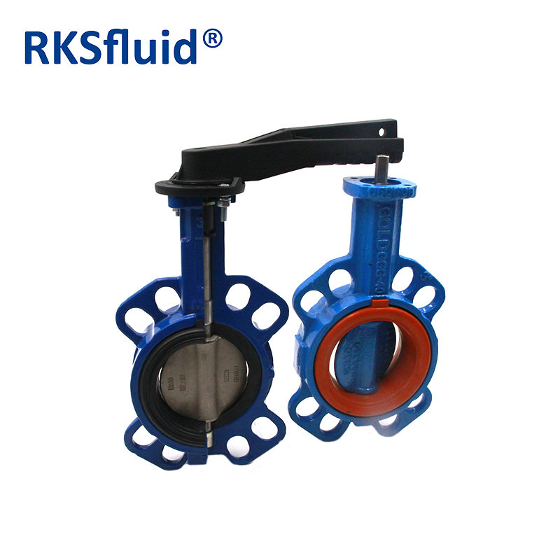 China Butterfly valve DN80 wafer CI DI BODY handwheel bareshaft Hydra series PN6 10 16 Class 150 epoxy Nylon NR NBR EPDM manufacturer