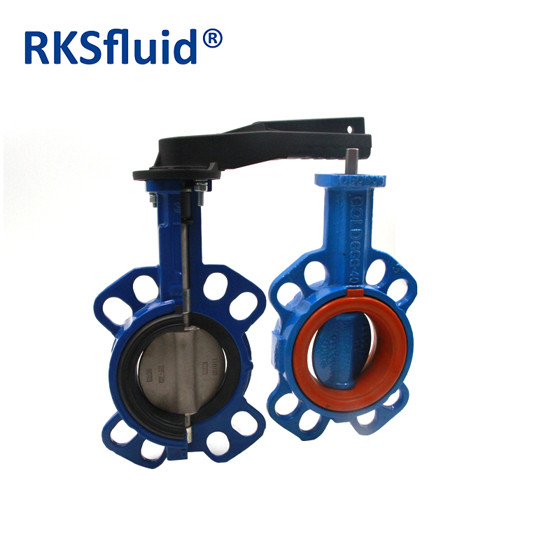China Butterfly valve DN80 wafer CI DI BODY handwheel bareshaft Hydra series PN6 10 16 Class 150 epoxy Nylon NR NBR EPDM manufacturer