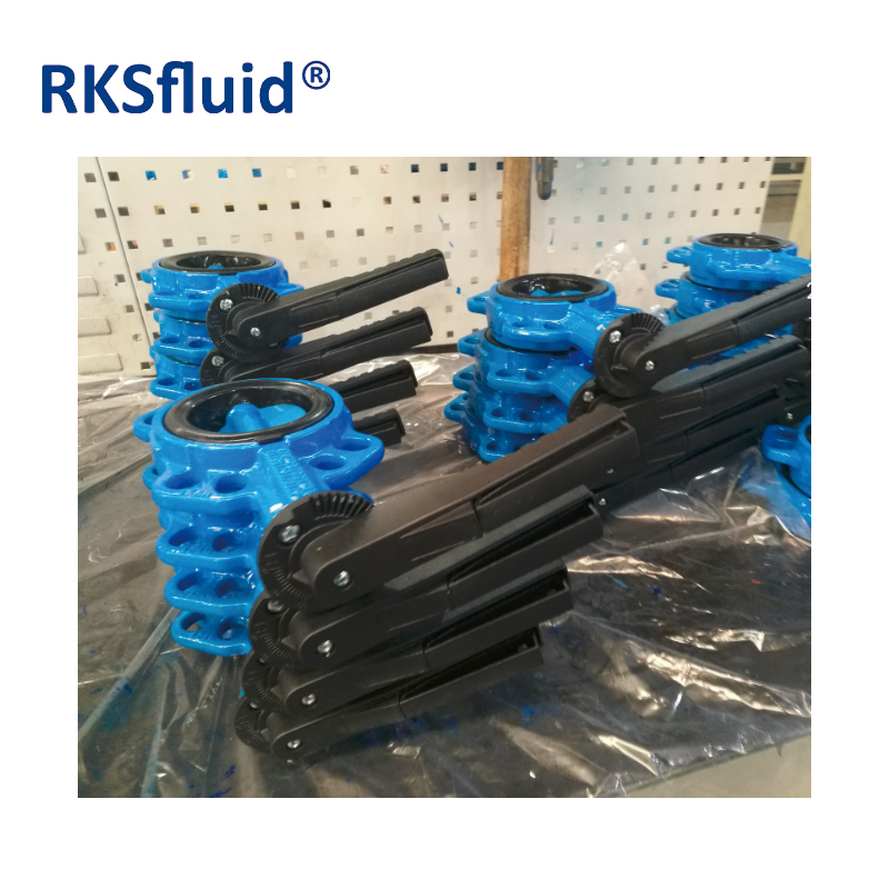 China Manufacturer Sale Ductile Iron Wafer Flange Butterfly Valve with Handle Lever