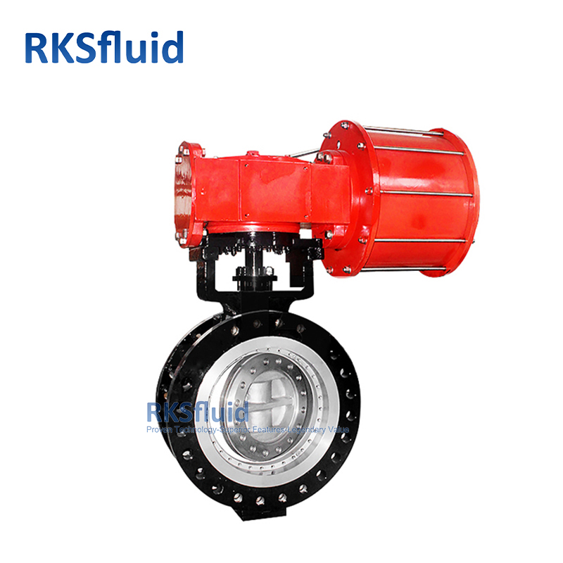 China Chinese factory direct API ASME standard carbon steel metal flange type triple eccentric butterfly valve class300 manufacturer