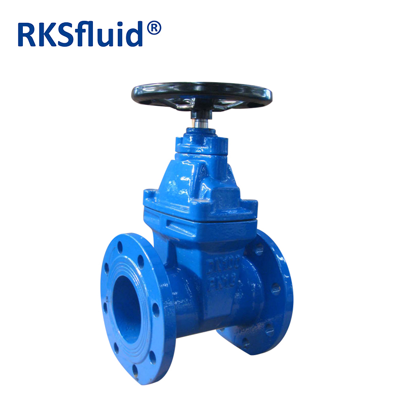 Chinese gate valve dn100 pn10 pn16 ductile iron Resilient Seated Gate Valve with bolted cover connection