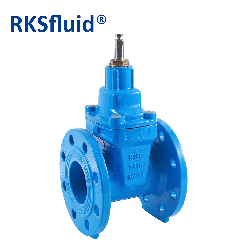 Chinese gate valve ductile iron carbon steel DN80 DN150 water flange gate valve PN16 cast iron valve for HDPE pipe