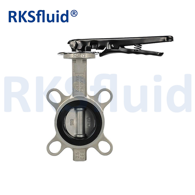 SS 316 Body SS 316 Disc Wafer Butterfly Valve
