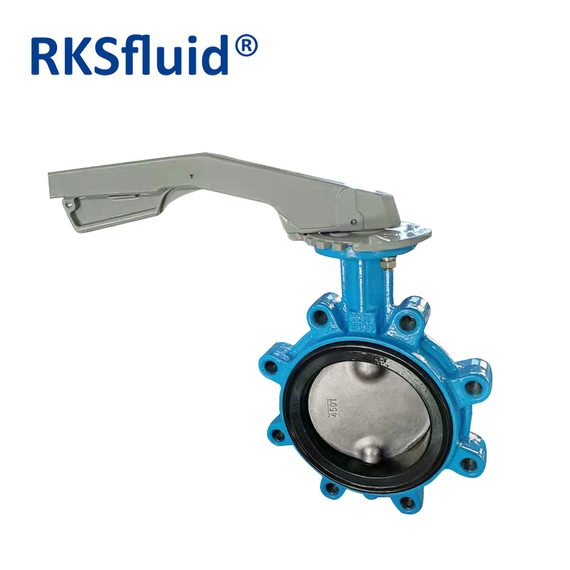 DIN duktile Eisen PN10 PN16 Wasserbehandlung Resilient Saats -Wafer -Schmetterlingsventil