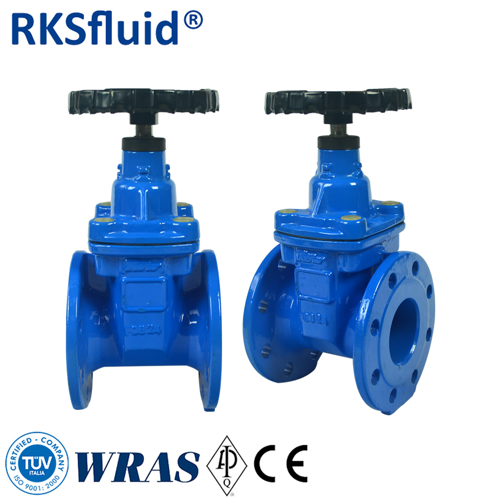 Ductile Iron DN200 PN10 PN16 Flexible Ruber NBR EPDM Seal Resilient Gate Valve