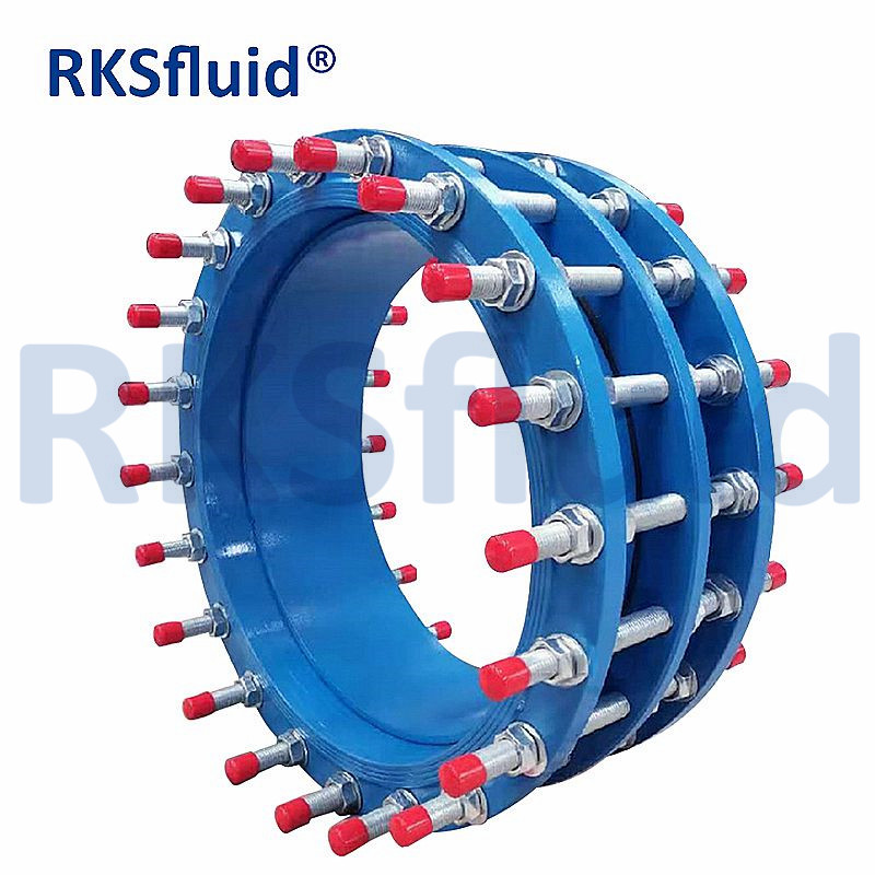 融合Ggg50にリンクされたエポキシコーティングを施したダクタイル鋳鉄3つのフランジEPDMゴムNBRガスケット柔軟な拡張分解ジョイント