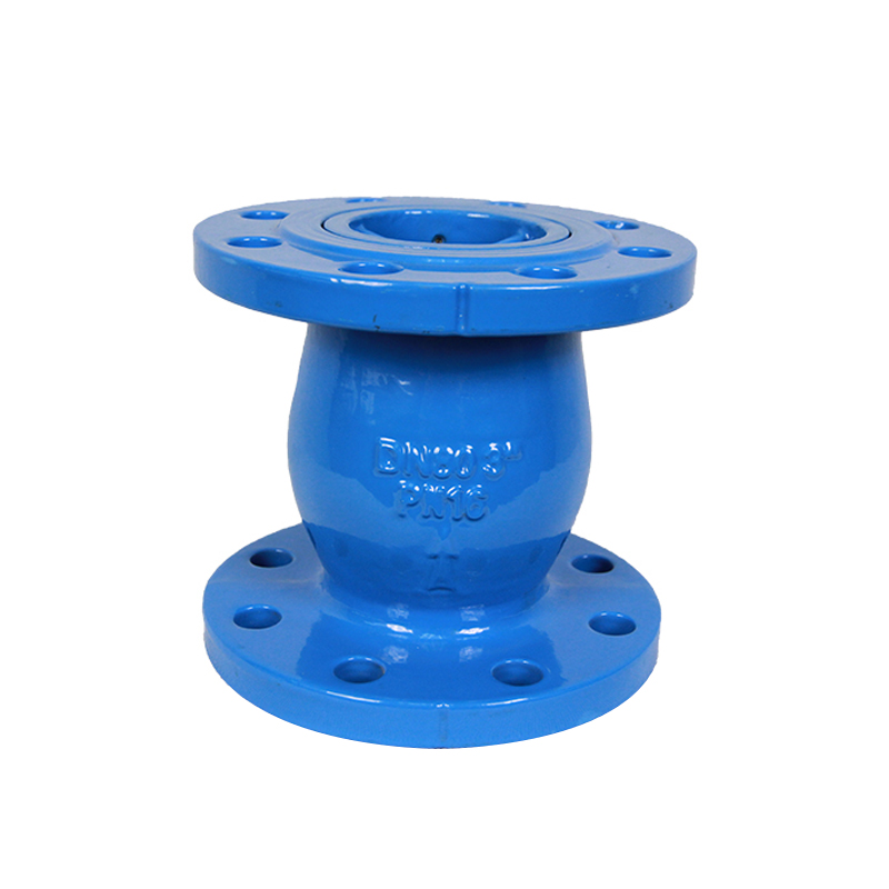 EN 1092-2 pn10/16 ductile cast iron material silence non return  flanged nozzle type check valve