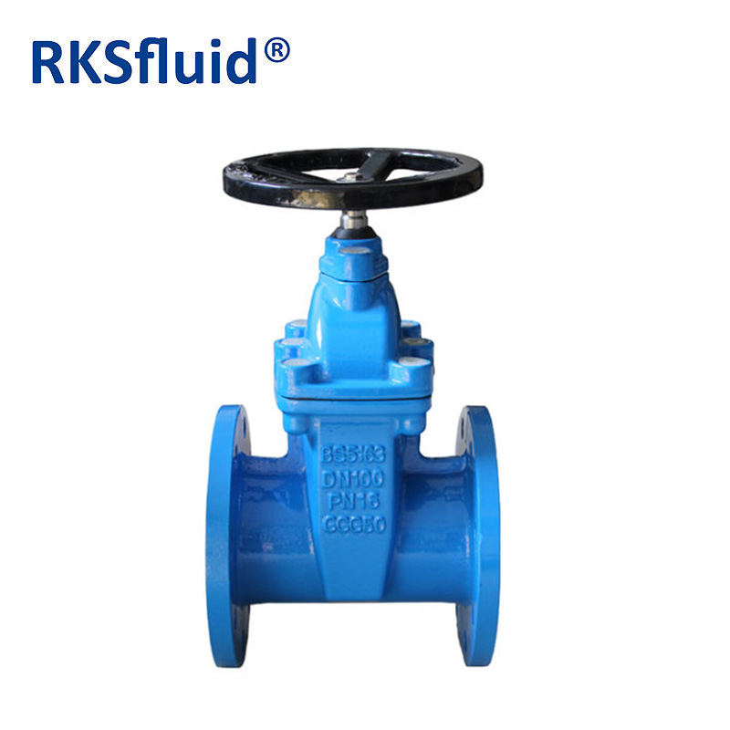 Excellent Corrosion Protection BS5163 Ductile lron Double Flanged Resilient Seat Gate Valves