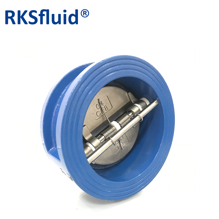 China Factory Direct ANSI Standard Duplex Edelstahl PN16 Duktile Eisenwafertyp Dual -Plate -Prüfungventil mit EPDM -Sitz Hersteller