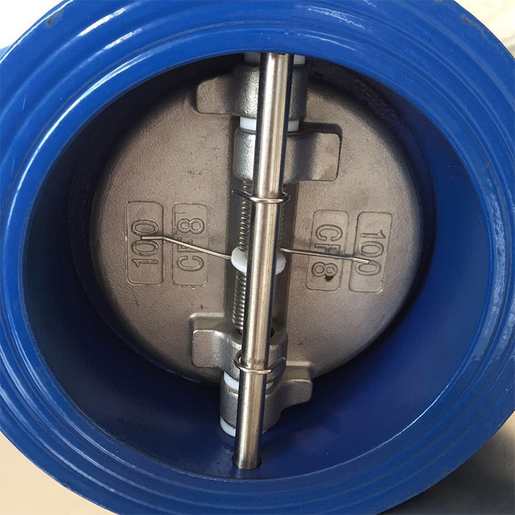 China Factory Direct ANSI Standard Duplex Edelstahl PN16 Duktile Eisenwafertyp Dual -Plate -Prüfungventil mit EPDM -Sitz Hersteller