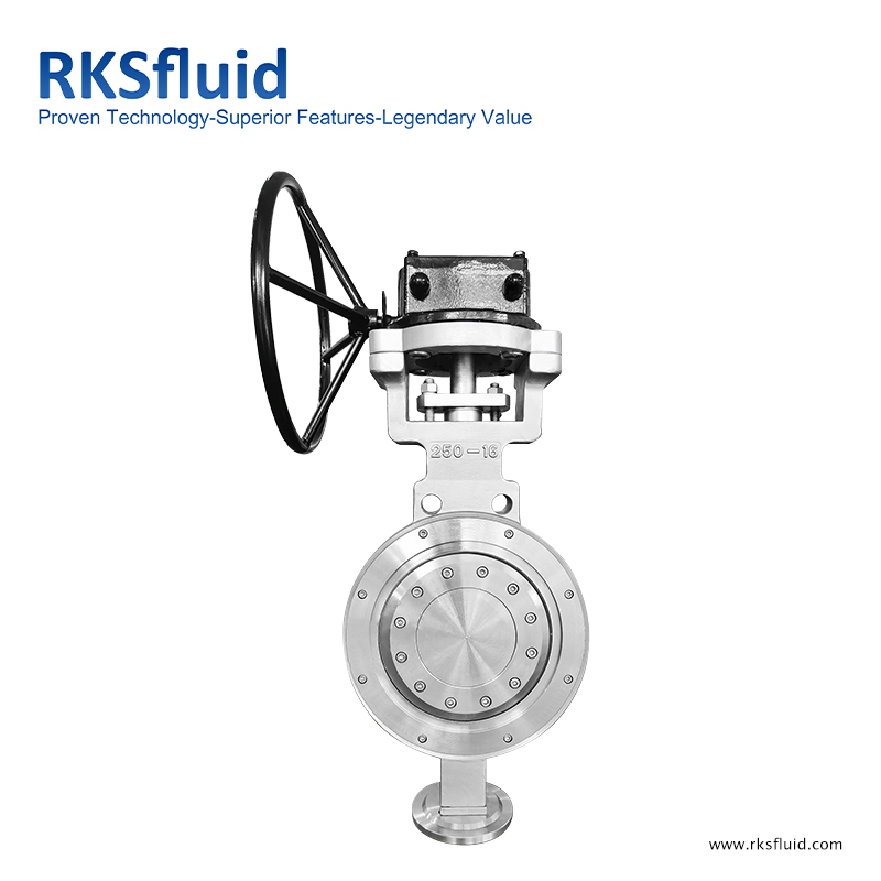 Werksfabrik direkt niedriger Preis API PN16 CF8 Wafertyp Edelstahl Triple Excentric Schmetterlingsventil DN250 Customized verfügbar