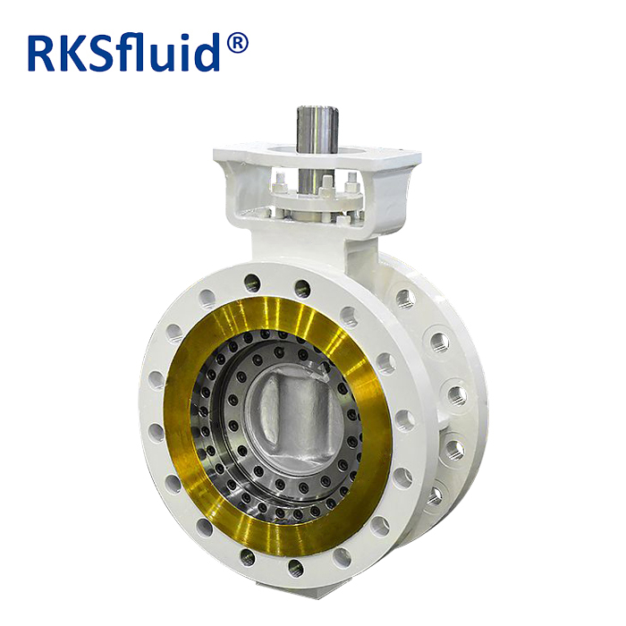 Flange High Performance Triple Offset Butterfly Valve with Worm Gear