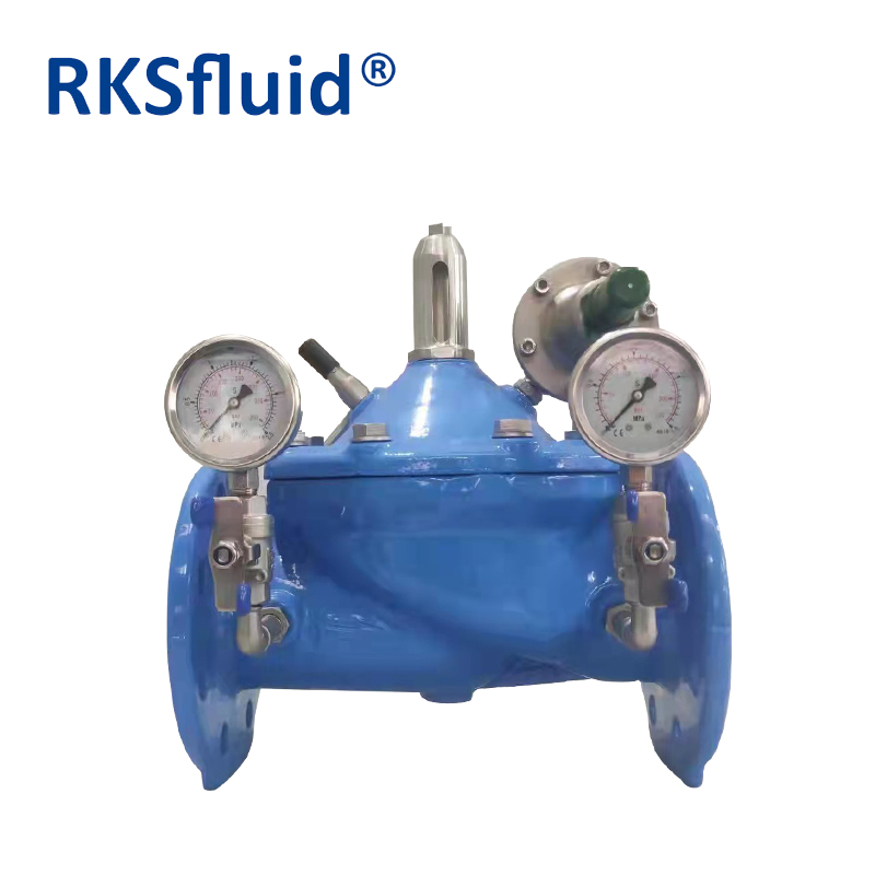 High quality ductile cast Iron 200x pilot operated pressure reducing valve hydraulic control valve water control valve
