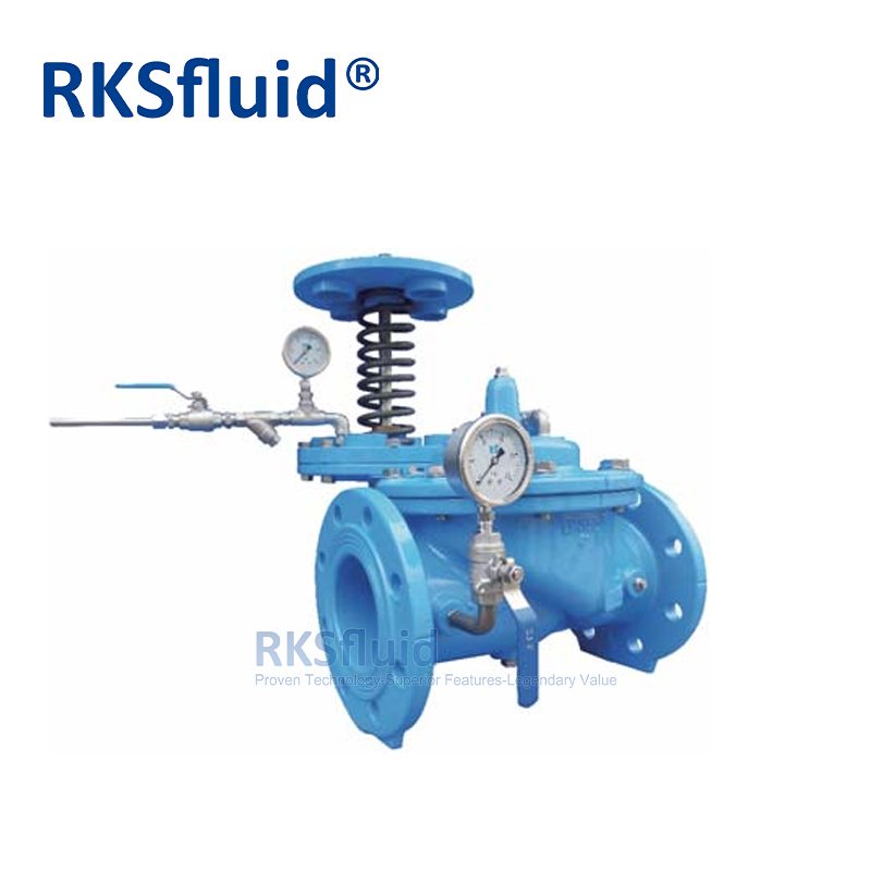 Industrial Hydroelectric 200X Ductile Iron Pressure Reducing Valve Water Pressure Control Valve