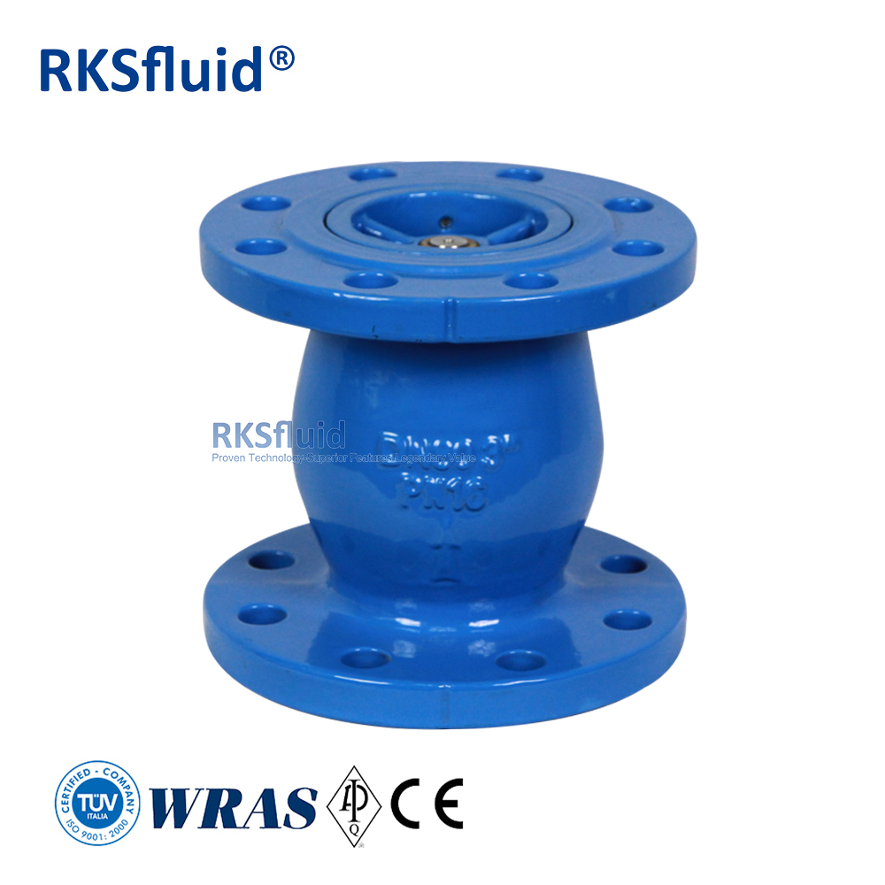 OEM non-slam check valves DIN3202 ductile iron 4inch flange ends vertical silent check valve DN100 PN16